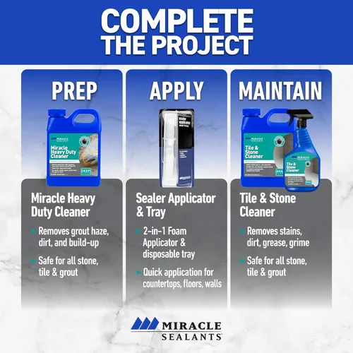 Vista 7 de Miracle Sealants TSC632OZR Spray limpiador de azulejos y piedras, 32 onzas