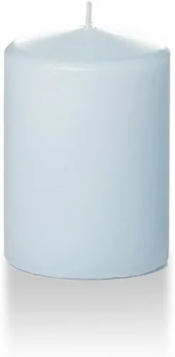 Vista 124 de yummi Velas redondas de pilar de 3 x 4 pulgadas, color verde oliva, 3 por paquete