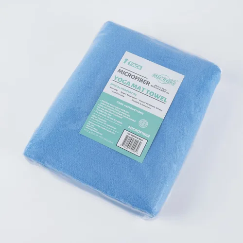 Vista 8 de MICROFI Toalla Estera de Microfibra para Yoga Caliente, 24 x 72 pulgadas, con Agarre de Silicona Antideslizante, Correas Elásticas de Ajuste Seguro