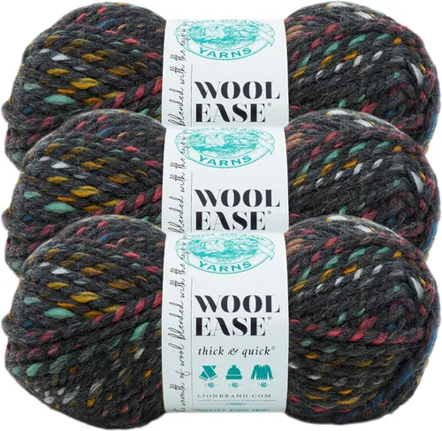 Vista 137 de Lion Brand Yarn - Ovillo de lana Wool-Ease Thick & Quick color fuerza aérea
