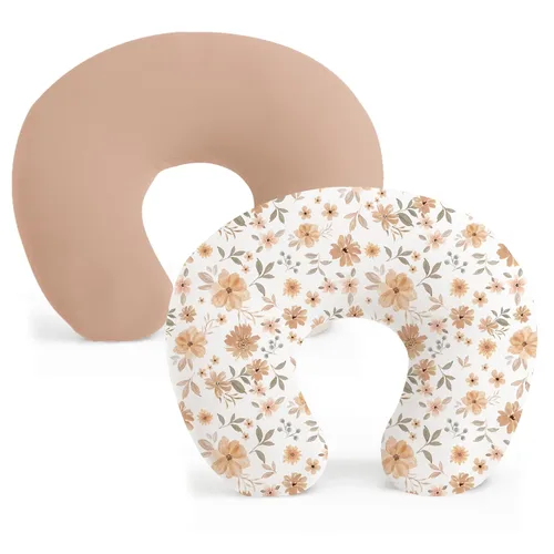 Vista 11 de Konssy Paquete de 2 Fundas para Almohada de Lactancia, Funda de Lactancia Elástica y Suave para Amamantar, Funda de Almohada para Bebés Niñas Niños