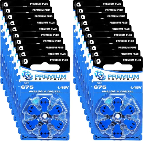 Vista 39 de Premium Batteries Tamaño 10 Batería de audífono de 1.45V Lengüeta amarilla (6 Baterías)