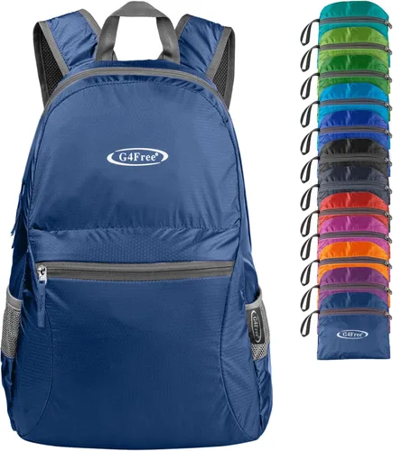 Vista 22 de G4Free Mochila plegable ligera de 20L para viajes, senderismo, mochila plegable para hombres y mujeres