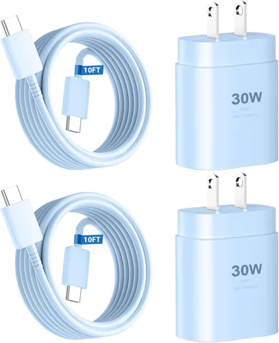 Vista 15 de Cargador de teléfono 17 16 15 de carga rápida, bloque de carga USB C de 30W para iPhone 17/17 Air/17 Pro/17 Pro Max/16/16 Plus/16 Pro/16 Pro Azul