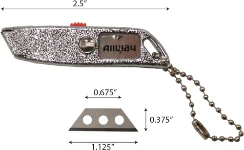 Vista 5 de ALLWAY MKB5 - Cuchillas de micro, color plateado, 5 unidades (paquete de 1)