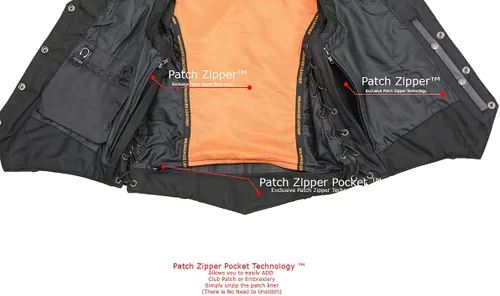 Vista 4 de Milwaukee - Chaleco de cuero con cordones laterales trenzados para mujer