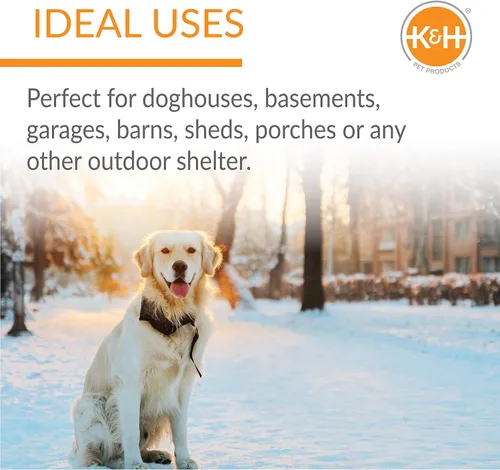 Vista 7 de K&H Pet Products Lectro-Kennel - Almohadilla térmica para perros al aire libre, de plástico ABS rígido y duradero, impermeable, para casas de perros