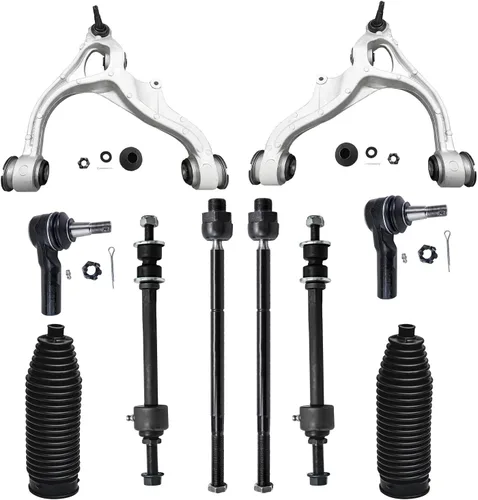 Vista 120 de Detroit Axle - Kit de 10 piezas para Ford Edge 07-14 Lincoln MKX 2007 2008 2009 2010 2011 2012 2013 2014, 2 brazos de control inferiores, 2 barras