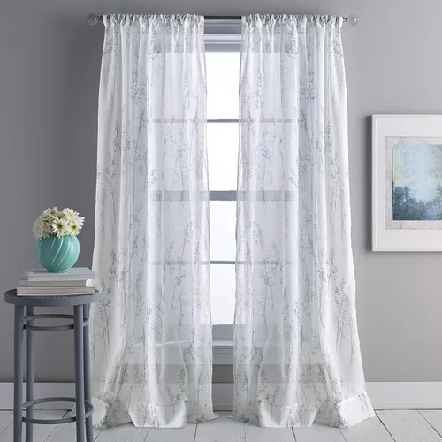 Vista 9 de DKNY Whisper - Cortina transparente para ventana, panel individual, 63 pulgadas, amatista