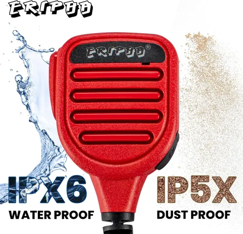 Vista 5 de Altavoz Micrófono Hombro Impermeable IP56 Compatible con Motorola SP200D CLS 1110 Radio bidireccional con conector de 0.138 in (1 ud.)