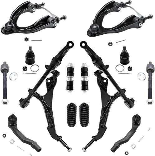 Vista 104 de Detroit Axle - Kit de suspensión RWD Front End de 16 piezas para Chrysler 300 Dodge Charger Challenger Magnum, brazos de control, rótulas