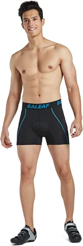 Vista 14 de baleaf Pantalones cortos de ciclismo acolchados 3D para hombre, ropa interior de ciclismo MTB Liner