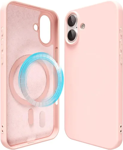 Vista 187 de oakxco Funda de silicona para iPhone 12 Pro Max, magnética, compatible con carga inalámbrica Magsafe, cubierta protectora de goma suave y delgada