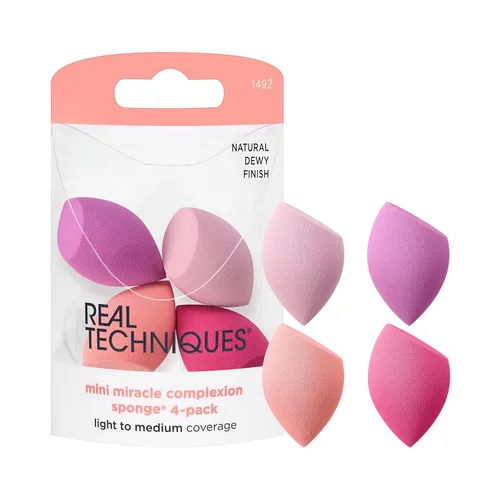 Vista 15 de Real Techniques Esponjas de maquillaje surtidas, tez milagrosa, polvo milagroso, esponja de belleza Miracle Airblend para mezclar maquillaje