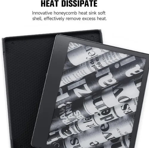 Vista 4 de Ayotu Funda con soporte para Kindle Scribe de 10.2 pulgadas (versión 2024/2022), apagado y encendido automático, funda de tela resistente de alta
