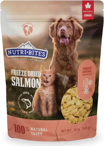 Vista 8 de Nutri Bites Golosinas de hígado de res liofilizado para perros y gatos Golosinas saludables para entrenamiento de mascotas o complemento de comida