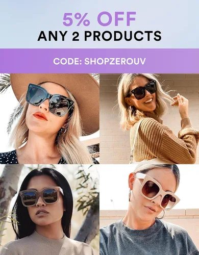 Vista 73 de zeroUV - Gafas de sol cuadradas retro de moda de gran tamaño para mujer estilo vintage 1.969 pulgadas