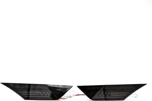 Vista 2 de Luz LED de marcador lateral de guardabarros delantero switchback blanco/ámbar conjunto de lámpara de señal de giro compatible con Honda Civic 10ª