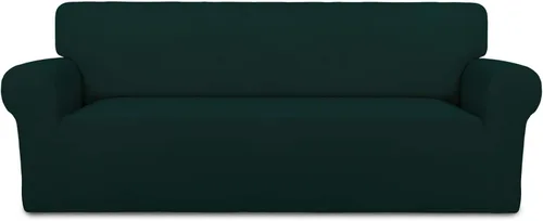 Vista 17 de PureFit Funda súper elástica para sofá reclinable con bolsillo, funda de sofá suave y antideslizante de elastano, lavable, protector de muebles