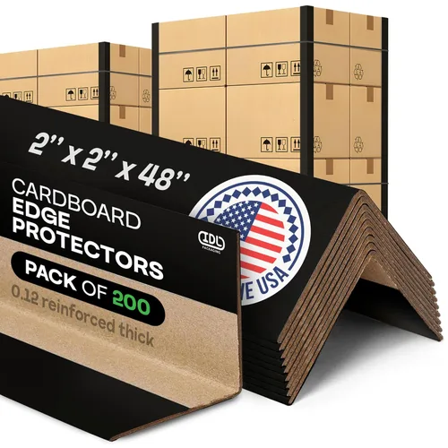 Vista 15 de IDL Packaging Protector de bordes de cartón de 2 x 2 x 9 pulgadas (paquete de 20) - Protectores de esquina para envío, almacenamiento y mudanza