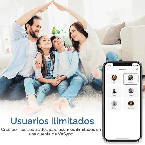 Vista 8 de Etekcity Báscula de baño para peso corporal e IMC, báscula digital Bluetooth mejorada, pantalla de retroiluminación LCD azul grande, medidas de alta
