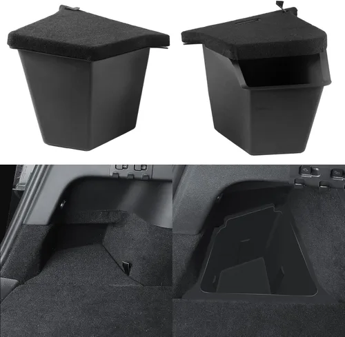 Tesla Model Y Juniper - Contenedores de almacenamiento para maletero trasero 2025 2026 Tesla Model Y Juniper Caja de almacenamiento con cubierta TPE