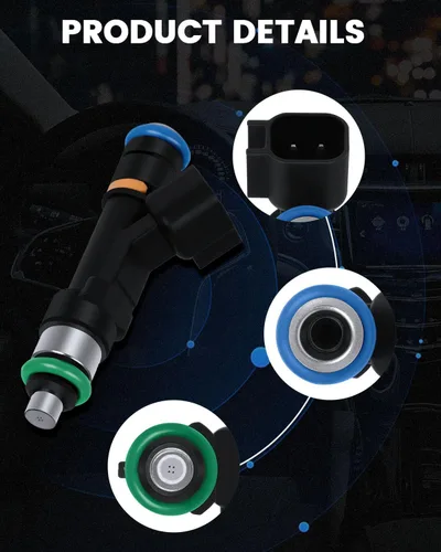 Vista 4 de Inyectores de combustible ECCPP 4 piezas 12 agujeros kit de inyector de combustible 0280158103 apto para 2006-2013 para Mazda 3 2.0L, 2006-2009