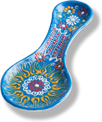 Vista 13 de Soporte de cuchara hecho a mano, soporte de cuchara de cerámica para estufa, soporte de cuchara de 10 pulgadas para encimera de cocina, soporte