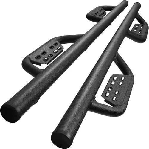 Vista 10 de SMANOW Estribos Barras de Paso Laterales Compatibles con Chevy Silverado 2007-2018 y GMC Sierra 1500 2500HD 3500HD (Incluye 2019 1500 LD) / 2019