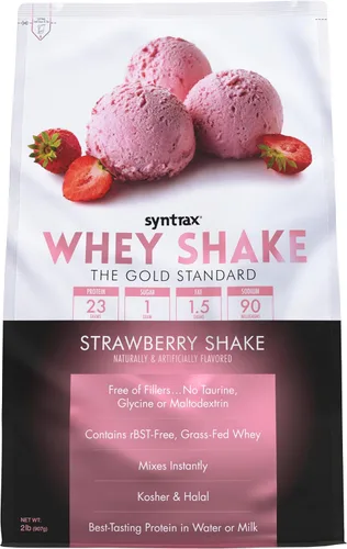 Vista 7 de Syntrax Nutrition Whey Shake, mezcla de proteína de suero de leche filtrada en frío y sin desnaturalizar, batido de chocolate, 2 libras