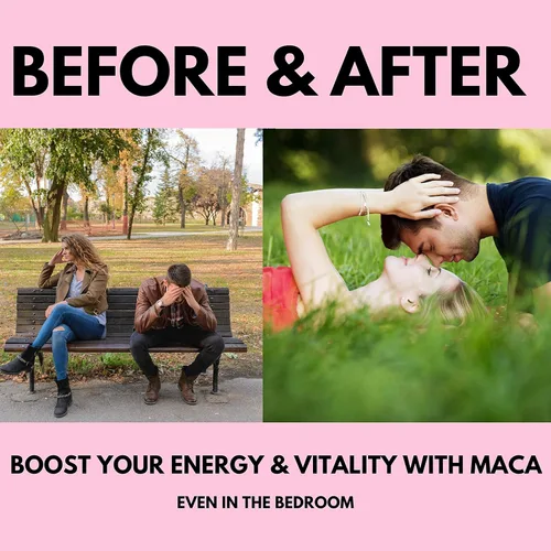 Vista 4 de Pure Natural Miracles Polvo de maca gelatinizada orgánica y puntas de cacao crudas sin azúcar