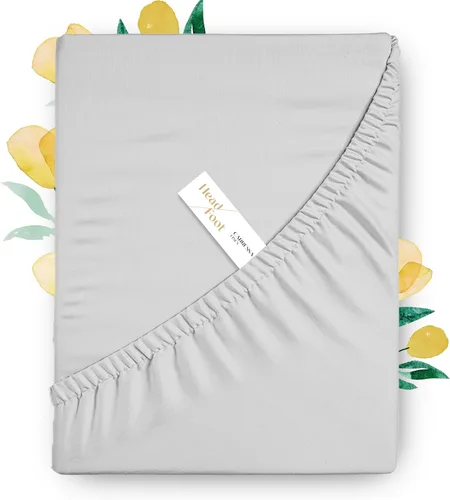 Vista 21 de Carressa Linen Sábana bajera ajustable 100% algodón tamaño individual solamente – Sábana bajera individual de algodón de 800 hilos, lujosamente