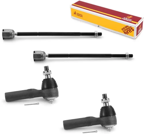Vista 123 de Metrix Premium Chassis Parts - Kit de 4 piezas de extremos de barra de acoplamiento frontal exterior e interior compatible con Nissan Pathfinder