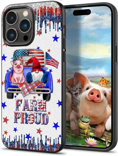 America Farm - Funda para iPhone 16, 15, 14, 13, 12, 11 Pro Max, Galaxy S25, S24, S23, S22, S21, S20, FE Plus, A16, A15, A14, A54, Note 20