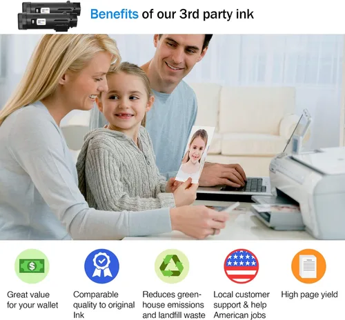 Vista 2 de Cartlee Compatible Toner Cartridges Replacement for Dell H625cdw H825cdw S2825cdn H625 H825 s2825 Smart Color Multifunction Printers High Yield