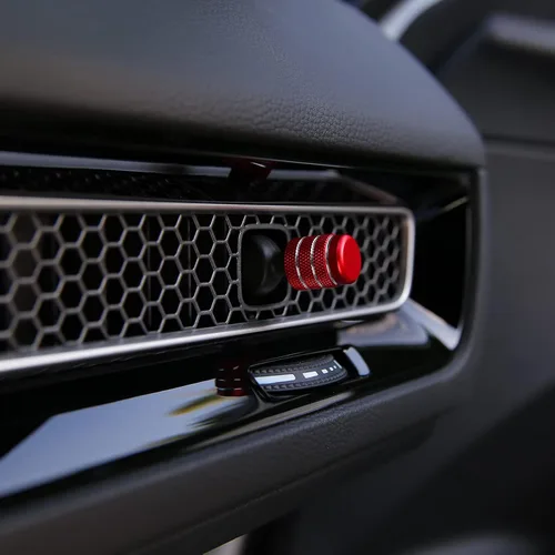 Vista 4 de CKE 4 piezas compatibles con Honda Civic CR-V 2026 2025 2024 2023 Accesorios para consola central de automóvil, tapas de perilla de ventilación