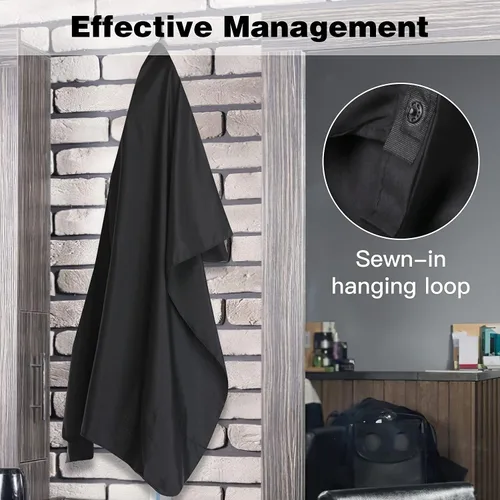 Vista 5 de Professional Salon Barber Cape for Men/Women - Hairdressing Waterproof Hair Cutting Cape with Adjustable Snap Closure,Salon