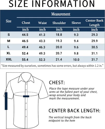 Vista 5 de COOFANDY Camisas casuales de manga corta de lino para hombre, camisa de playa de verano