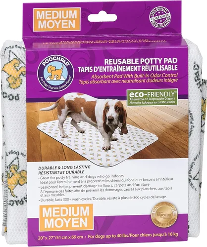 Vista 11 de PoochPad Almohadilla para orinal original, lavable y reutilizable (pequeña), control de olores inigualable, almohadilla para entrenamiento