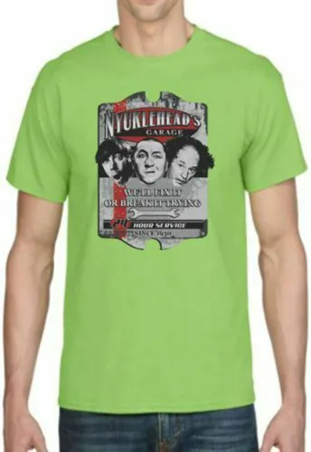Vista 7 de KNUCKLEHEAD'S Garage - Camiseta para adulto DryBlend - Humornovedad de Three Stooges
