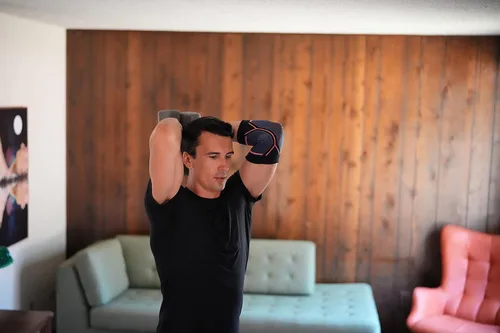 Vista 5 de Kunto Fitness - Codera de compresión (enviada desde Estados Unidos) para tendinitis, codo de tenista, tratamiento de codo de golf, reduce el dolor