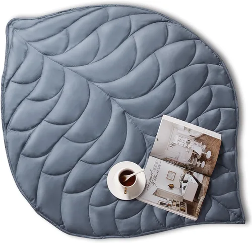 Kaisa Manta de regazo con peso refrescante para adultos (5 libras, 23 x 29 pulgadas), manta de microfibra transpirable con peso lavable a máquina,