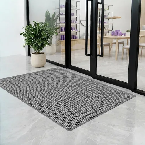 WochiTV Tapete de drenaje antideslizante, tapete de puerta delantera, tapete de PVC para piscina, 0.2 pulgadas de grosor, goma para interiores y