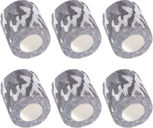 Vista 34 de IndigoCase Paquete de 6 vendajes autoadhesivos de 2 pulgadas, paquete variado de vendajes de color negro, cinta de agarre elástica, envolturas