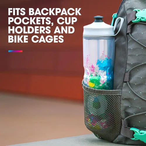 Vista 6 de HydraPak Botella Polar - Botella deportiva de agua aislada Polar - sin BPA, botella deportiva y para bicicleta con asa