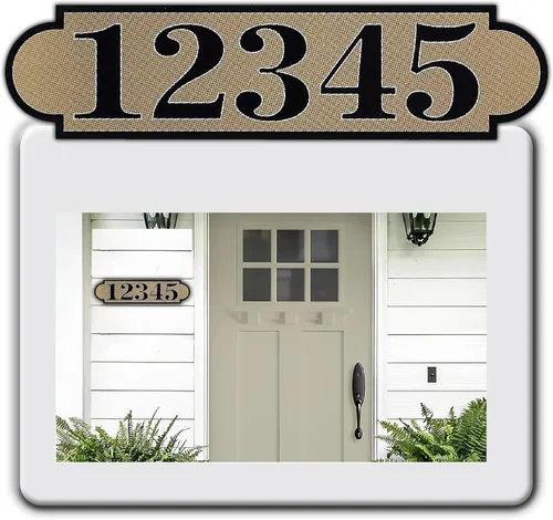 Vista 21 de Placas horizontales personalizadas de dirección para exterior, fabricadas en Estados Unidos con material compuesto de aluminio, placa de dirección