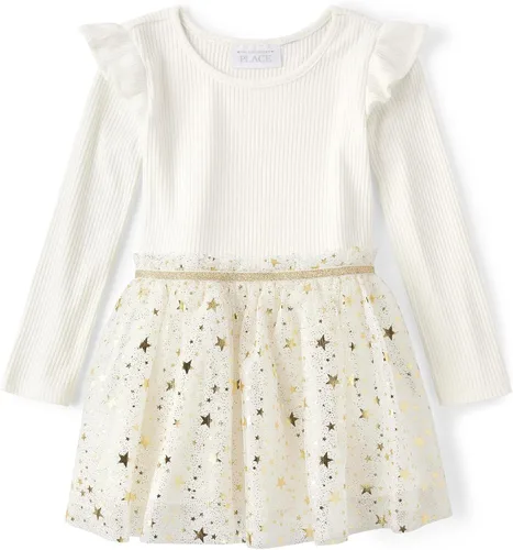 The Children's Place Girls' One Size and Toddler Long Sleeve Fashion Dress