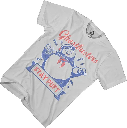 Vista 3 de Ghostbusters Mens Stay Puft Shirt Stay Puft Logo Tee Shirt Graphic T-Shirt