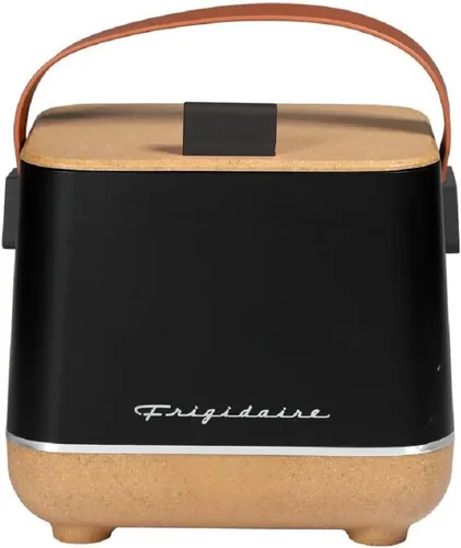 Frigidaire Apertura superior 6-Can Beverage Aislado Retro Mini Nevera/Enfriador - Corcho/Negro