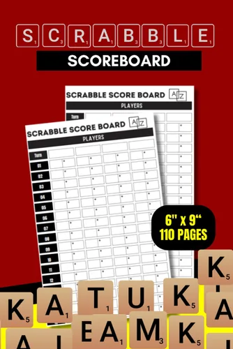 Scrabble Score Board Score Sheets For Scrabble Game lovers